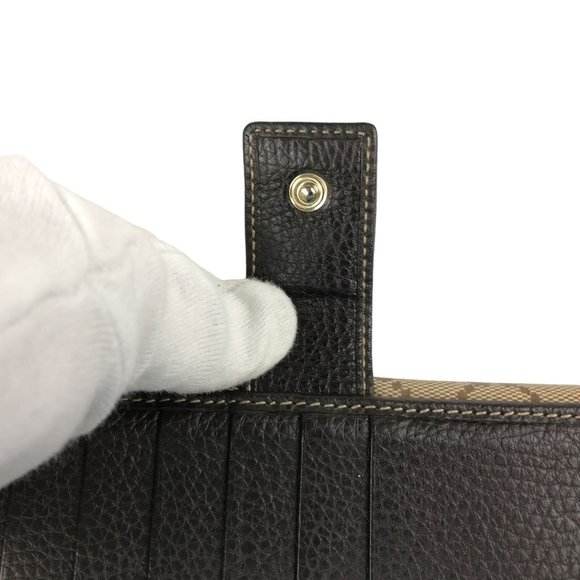 *** SOLD** Rare Gucci Wallet Long GG Brown PVC & dust bag - Picture 10 of 12
